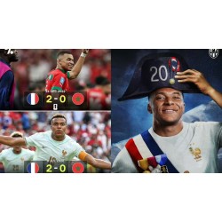 Francja 2:0 Maroko, awans do półfinału; 20. bramka Mbappe w meczu wieczoru.